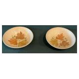 Poppy Trail by Metlox (2) 9" W bowls and 11" L platter