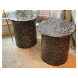 Pair of side tables, 18" T.