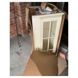 Cabinet with glass front, NIB