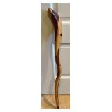 Cedar walking stick, 35" T.