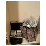 Cassette tapes, tote, box