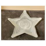 Art glass starfish dish