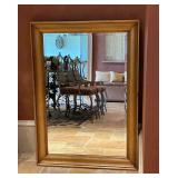 Framed mirror with bevel edge