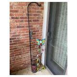 Shepherds hooks, rain gauge, solar lights, etc.