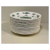 Vintage Copeland Spode Green Basket pattern