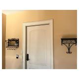 Metal frame shelf, mirror/coat rack