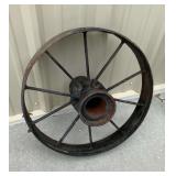 Steel spoke wheel