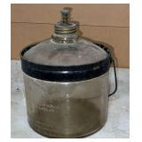 Glass kerosene jug for a perfection stove