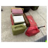 5 gallon gas can, lunch boxes, tool boxes