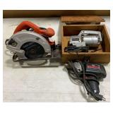 Black and Decker 7 1/4" circular saw, Skil jigsaw
