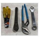 Snap-on ratchet 71-M, Snap-on nut drivers, Matco ratchet wrench