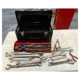 Craftsman tool box with assorted tools