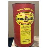 Pennzoil 16 gallon cardboard barrel