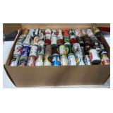 Assortment of empty beer cans