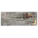 2 Conduit bender handles with extra heads