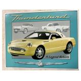 Thunderbird metal sign