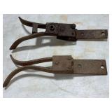 2 narrow front end wheel scrapers