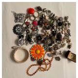 Costume jewelry, mostly vintage.