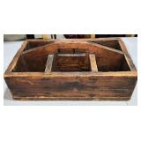 Vintage wooden tool box