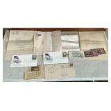 First Day of Issue May 8, 1973 Harry S. Truman stamps, letters from Harry S. Truman