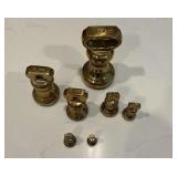 Brass weights up to 1 lb.