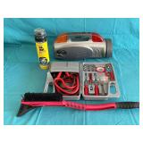 Fixit Tools kit, emergency light with AM/FM radio