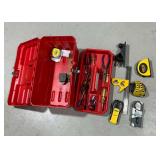 Ace Hardware 16" plastic tool box with laser level