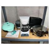 Dash mini donut maker, Mr. Coffee 4-cup, toaster, waffle maker, etc.