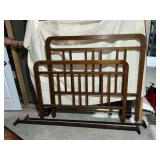 Full size wooden bedframe