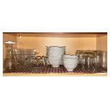 Glasses, tulip bowls, bowls, etc.