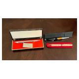 Astropoint pen & money clip set