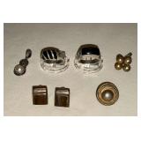 Sterling silver Rings size 6 & 6 3/4 ring, 1 1/2" pendant