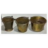 Copper or brass buckets up to 8" T.