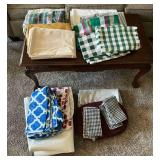 Kitchen linens, placemats, tablecloths, etc.