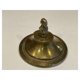 English brass inkwell