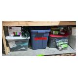 Christmas lights, gift boxes, gift bags, totes, etc.