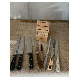 Chefmate, Precision, Cephalon and other knives with nonmatching wooden knife block