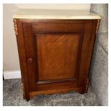 Antique marble top cabinet