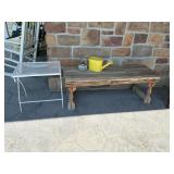 Wooden bench 44" L