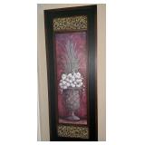 Pair of framed art, 20" W x 54" T