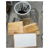 Plate racks, fish basket, cutting boards, drying racks, etc.