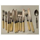 Vintage flatware, with walking lion mark