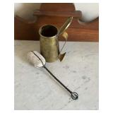 Fire starter stone wand with brass pitcher
