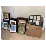 Large assortment of picture frames