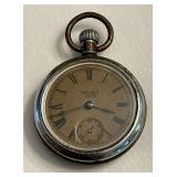 Defiance antique open face pocket watch