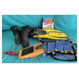 Scuba gear, aqua Pac, Mares regular flippers
