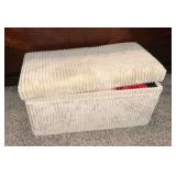 Blanket box with throws
