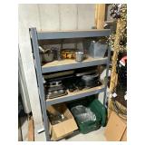 Metal shelving, CONTENTS NOT INCLUDED