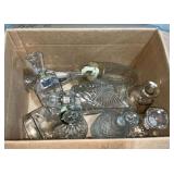 Assorted whiskey decanters