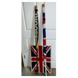 Mizzou flag and British flag